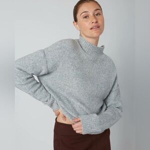 FIG CLOTHING Grey Turtleneck Sweater Long Sleeve M